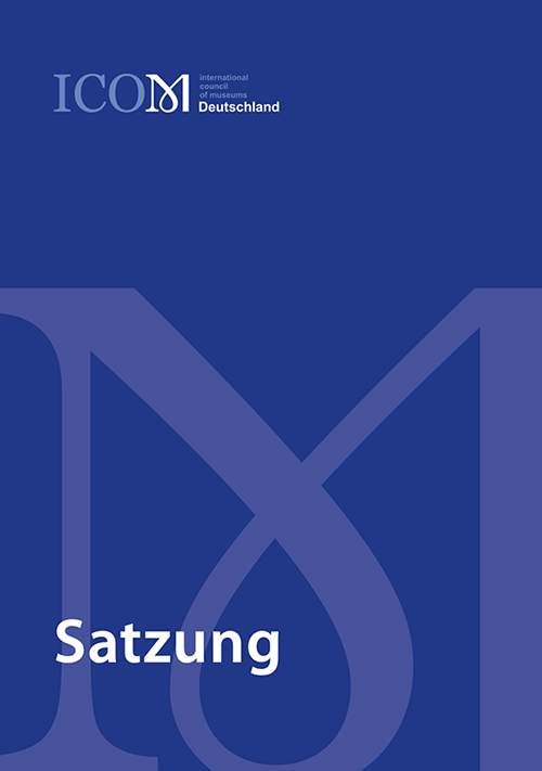 Cover der ICOM Satzung (Logo und Titel: "Satzung")